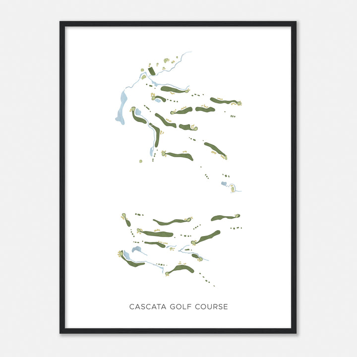 Print of Cascata Golf Course Modern Map