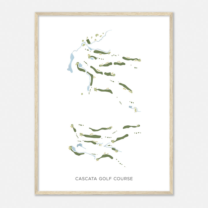 Print of Cascata Golf Course Modern Map