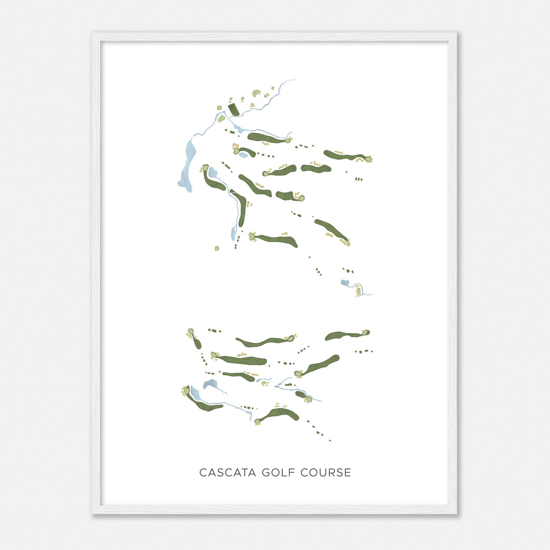 Print of Cascata Golf Course Modern Map