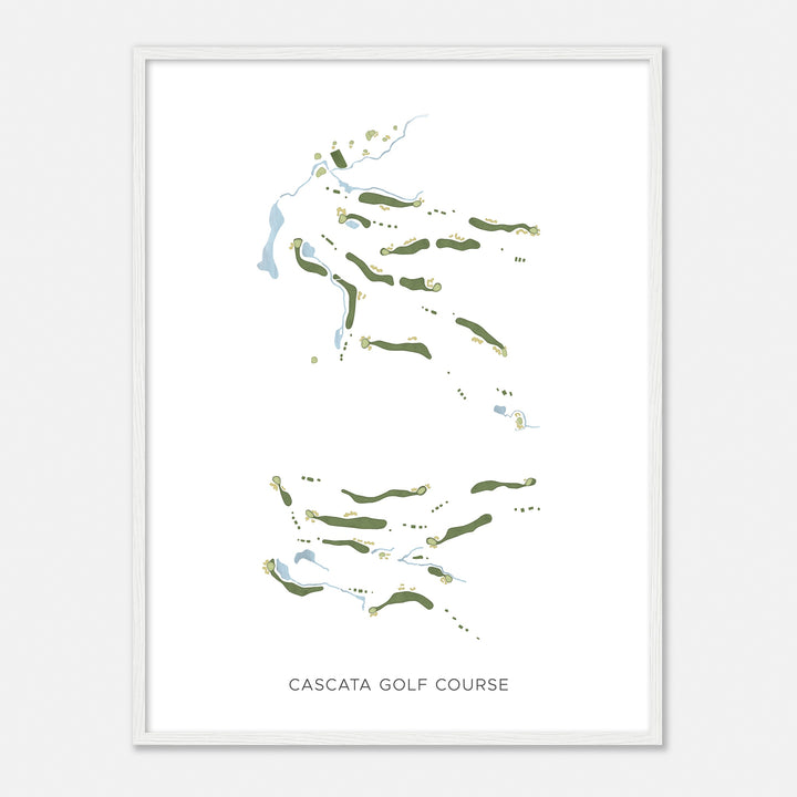 Print of Cascata Golf Course Modern Map