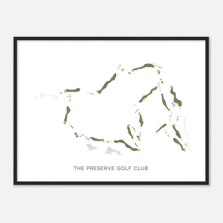 Print of The Preserve Golf Club Modern Map
