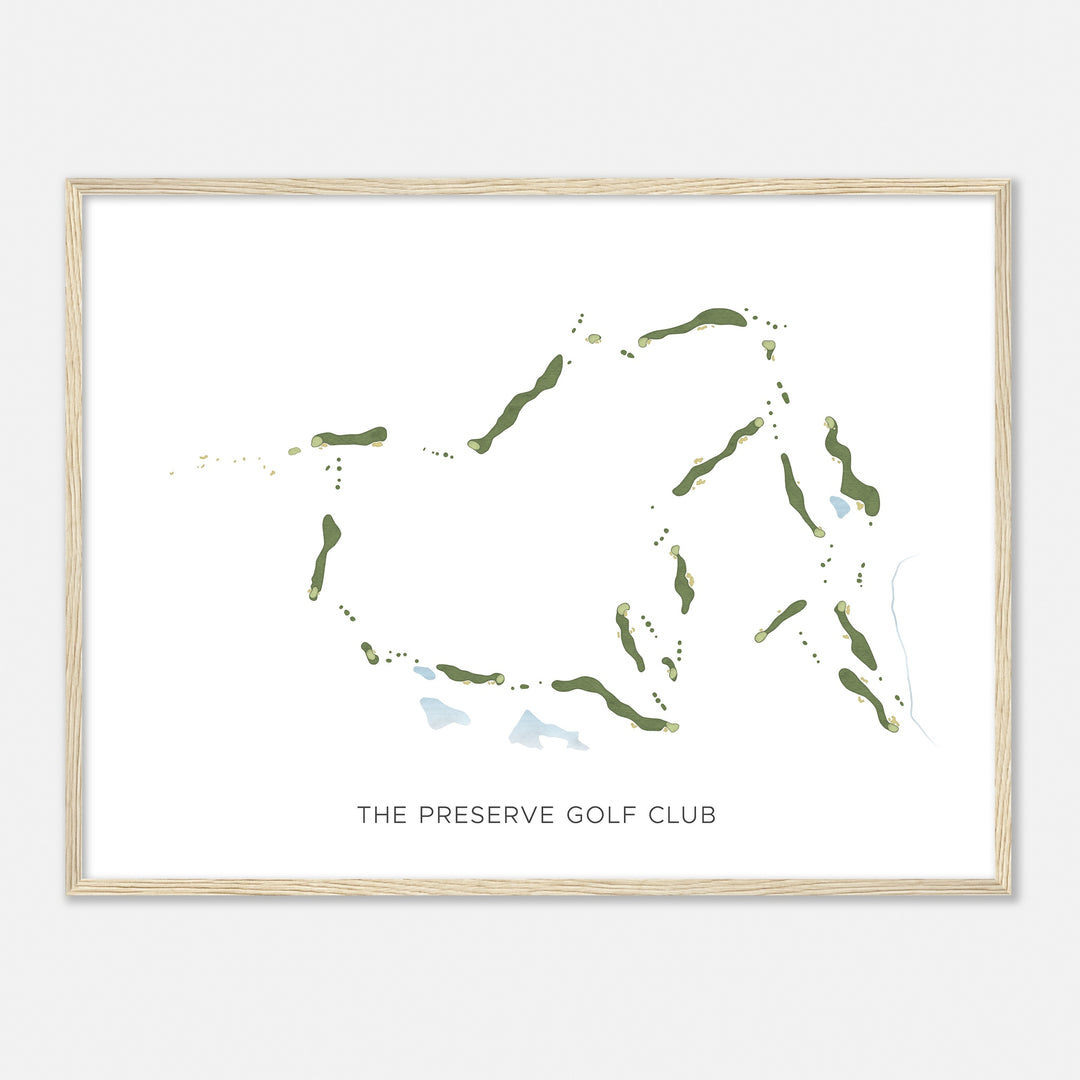 Print of The Preserve Golf Club Modern Map