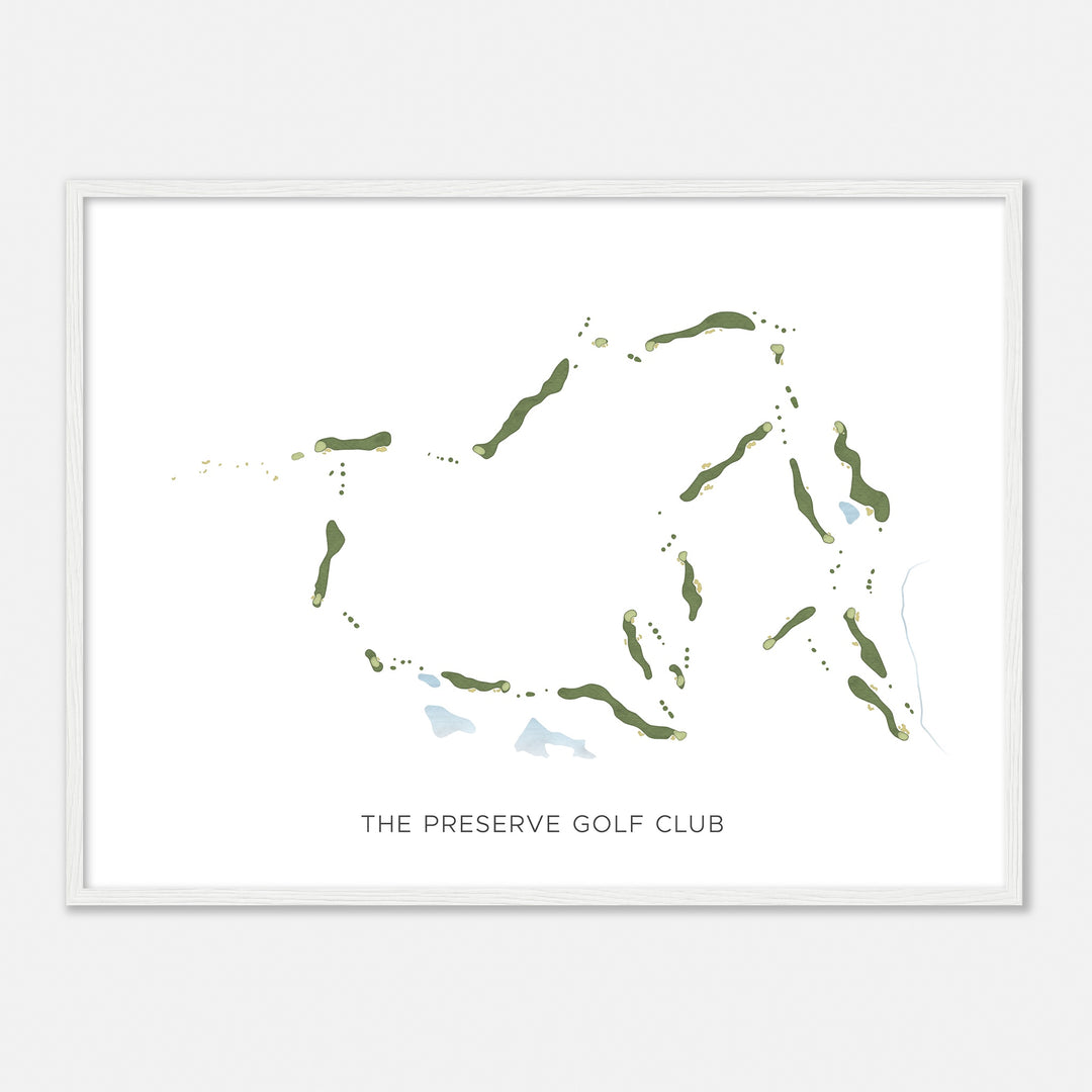 Print of The Preserve Golf Club Modern Map