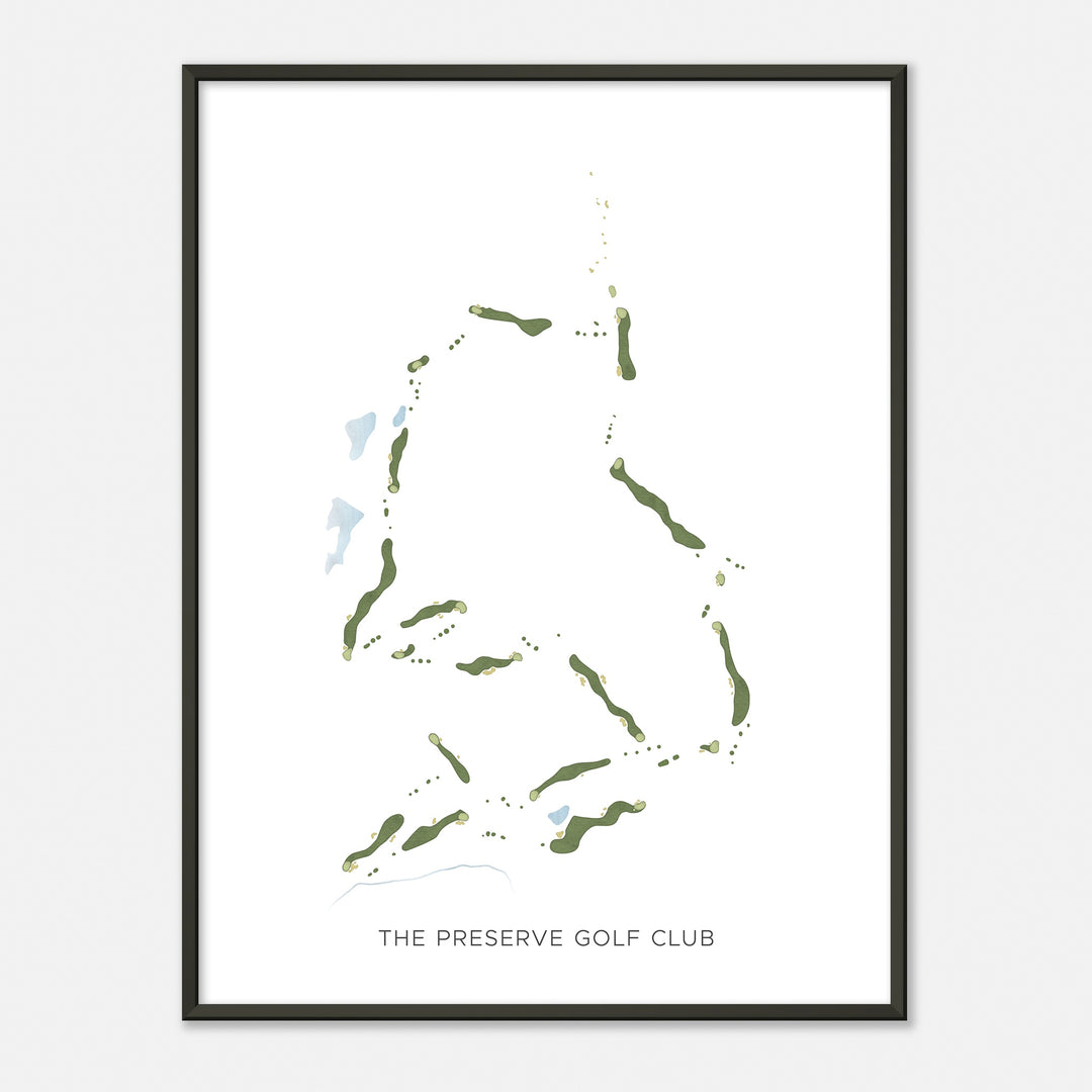Print of The Preserve Golf Club Modern Map