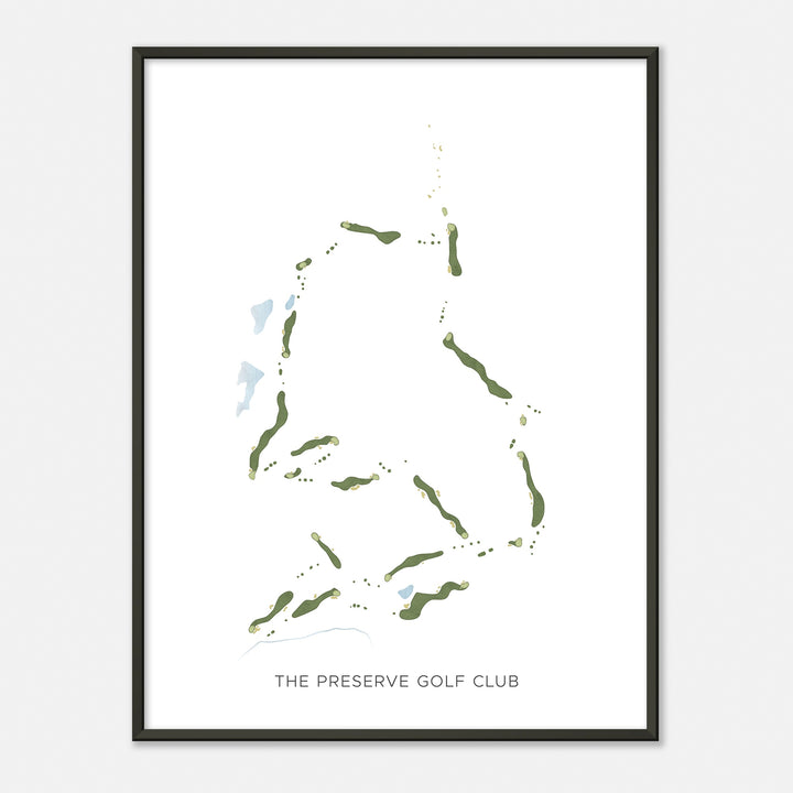 Print of The Preserve Golf Club Modern Map