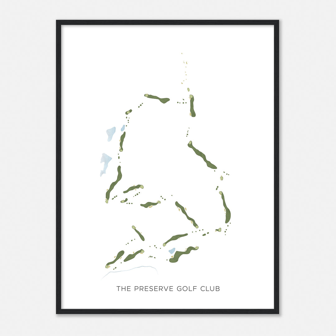 Print of The Preserve Golf Club Modern Map