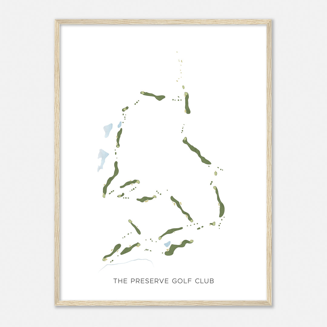 Print of The Preserve Golf Club Modern Map