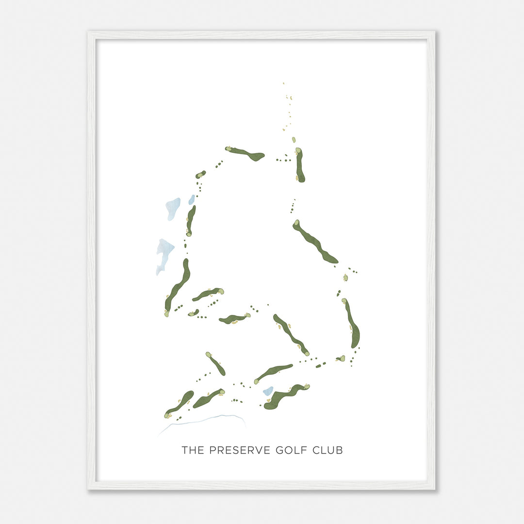 Print of The Preserve Golf Club Modern Map