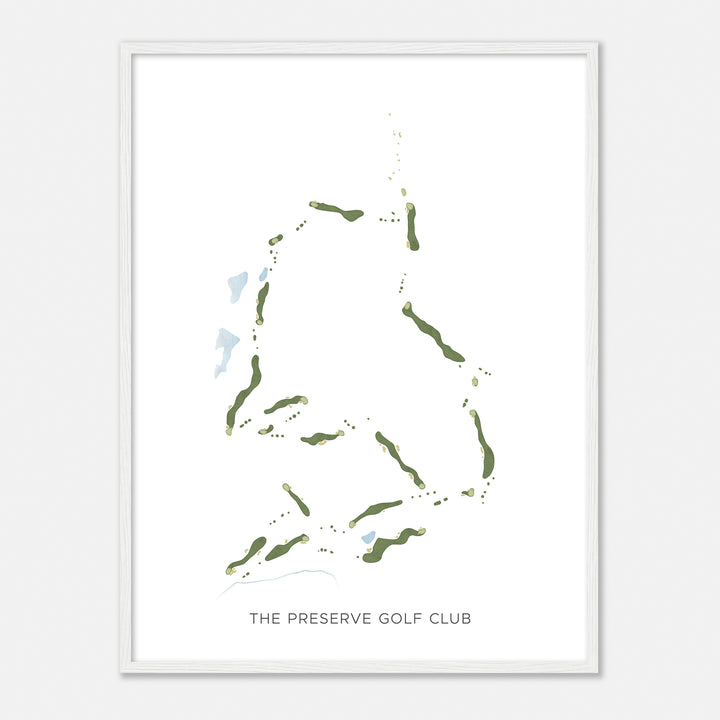 Print of The Preserve Golf Club Modern Map