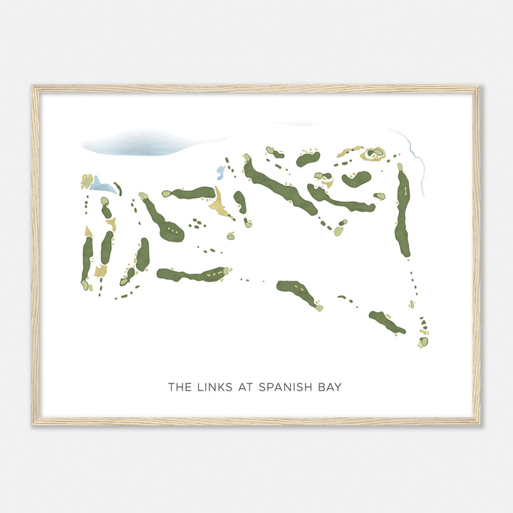 Print of The Links At Spanish Bay Modern Map