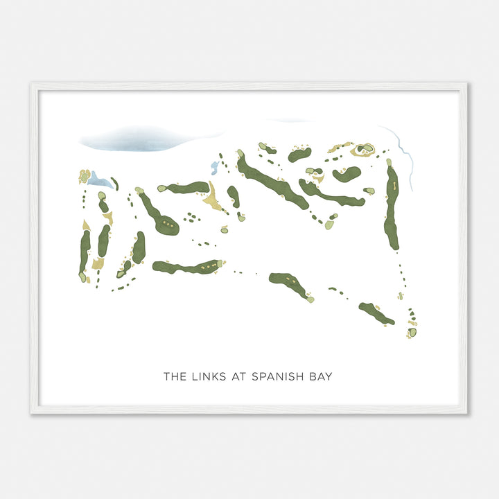 Print of The Links At Spanish Bay Modern Map
