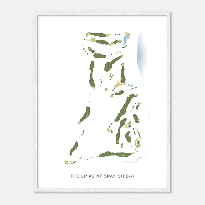 Print of The Links At Spanish Bay Modern Map