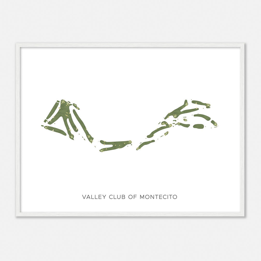 Print of Valley Club Of Montecito Modern Map