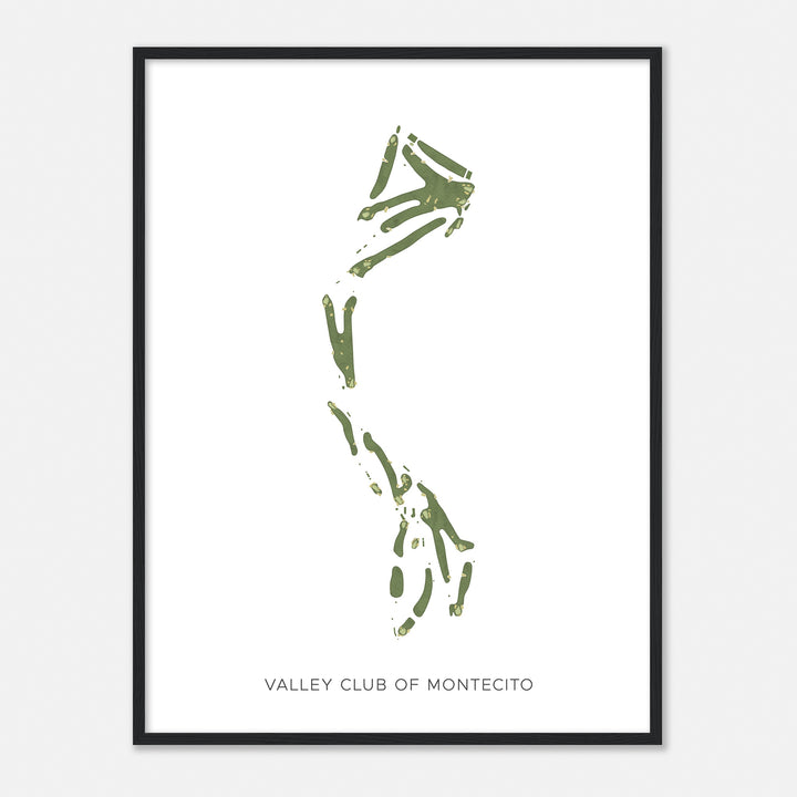 Print of Valley Club Of Montecito Modern Map