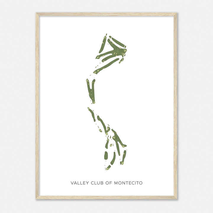 Print of Valley Club Of Montecito Modern Map