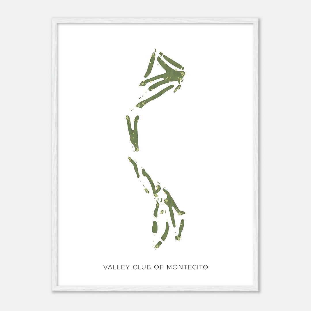 Print of Valley Club Of Montecito Modern Map