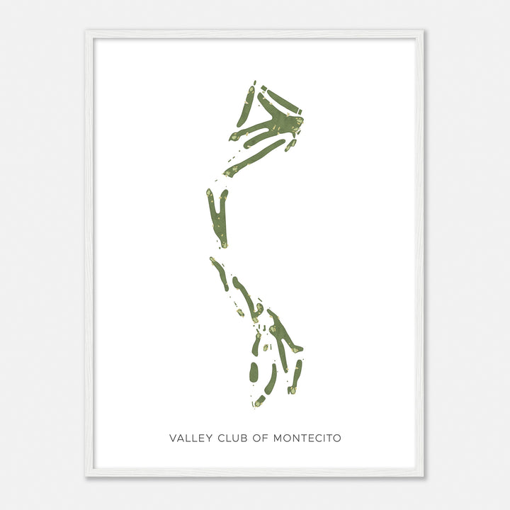 Print of Valley Club Of Montecito Modern Map