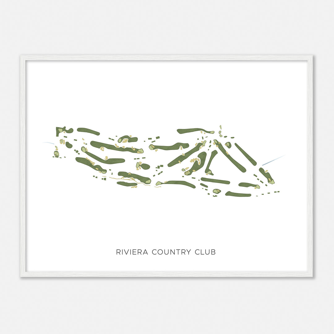 Print of Riviera Country Club Modern Map