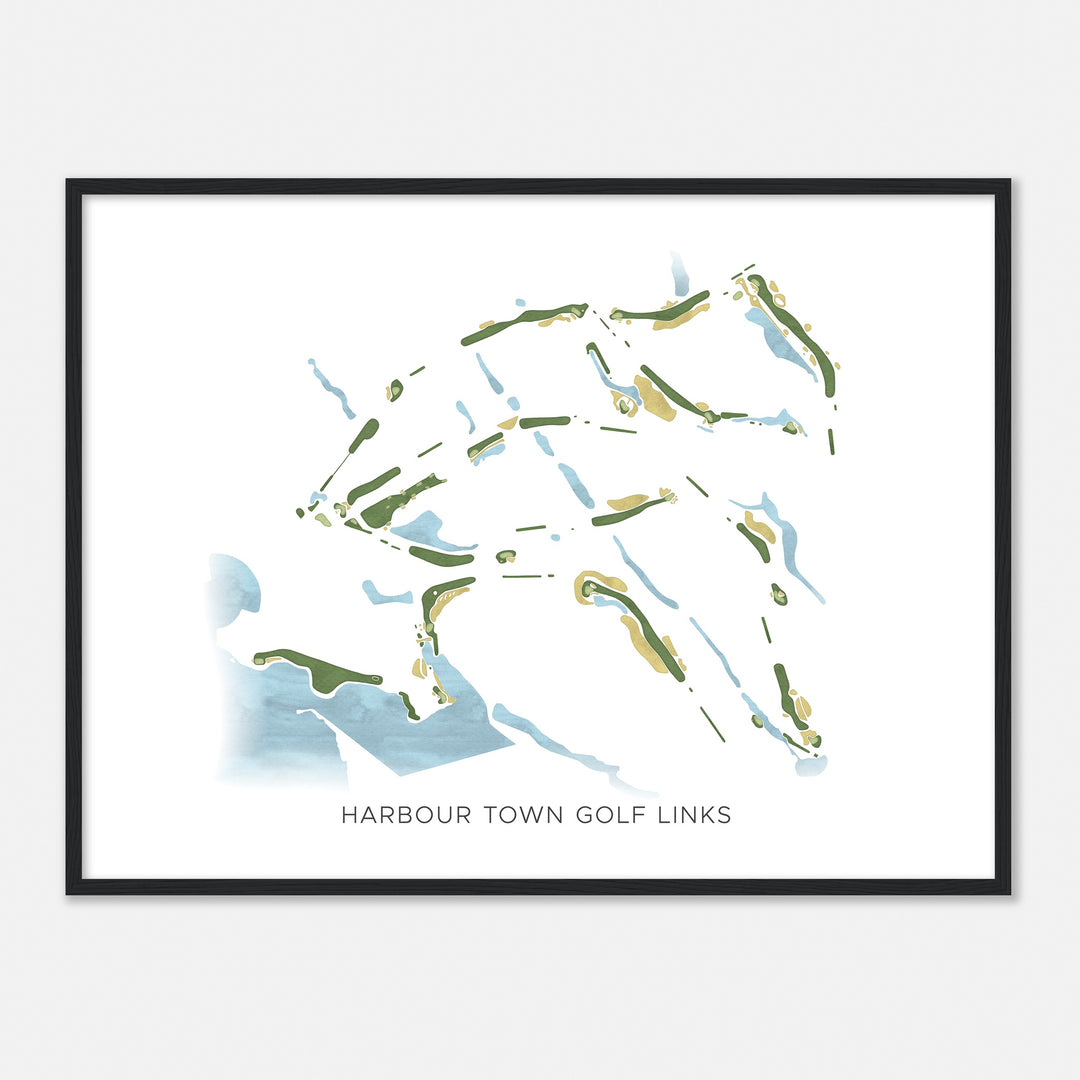 Print of Harbour Town Golf Links Modern Map