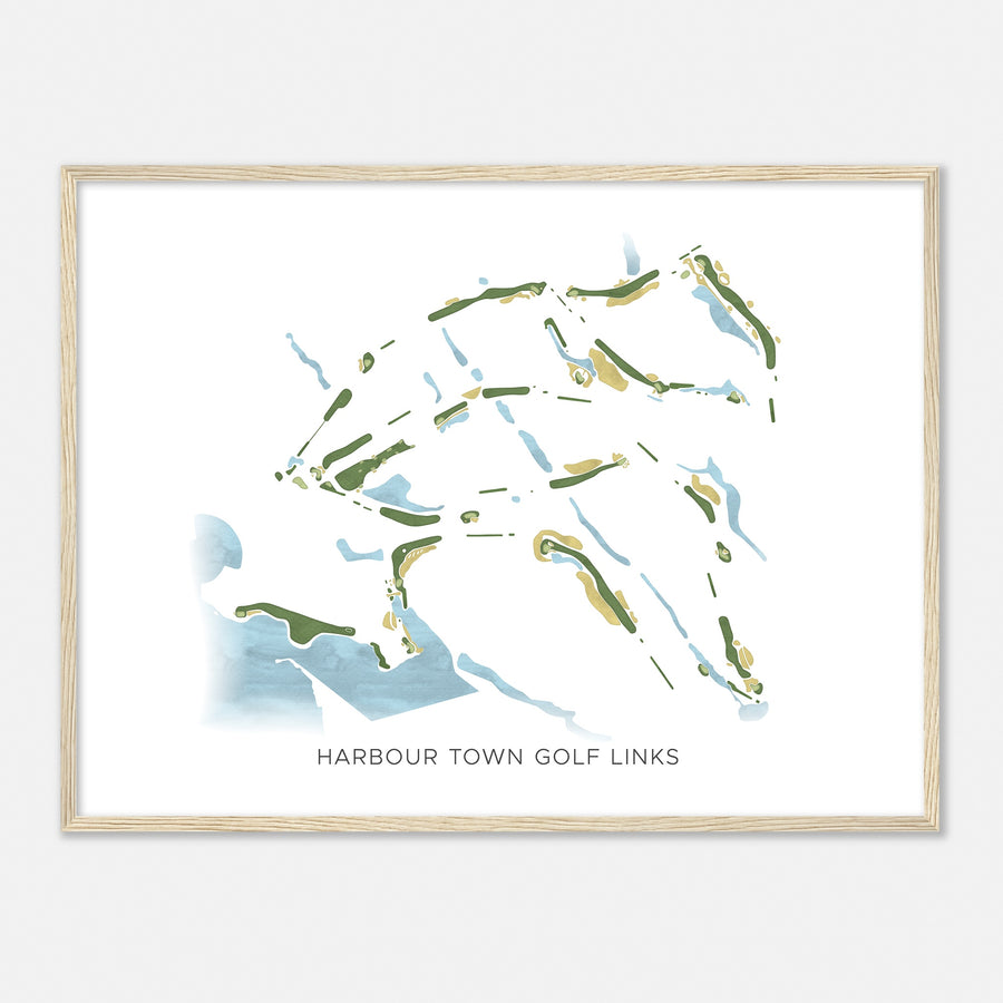 Print of Harbour Town Golf Links Modern Map