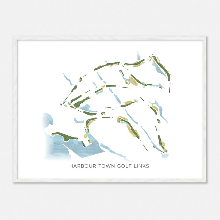 Print of Harbour Town Golf Links Modern Map