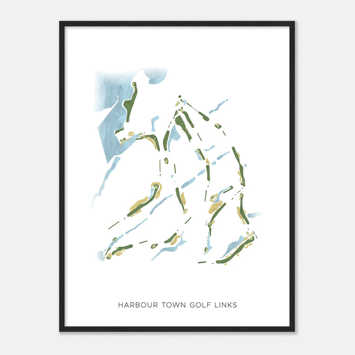 Print of Harbour Town Golf Links Modern Map