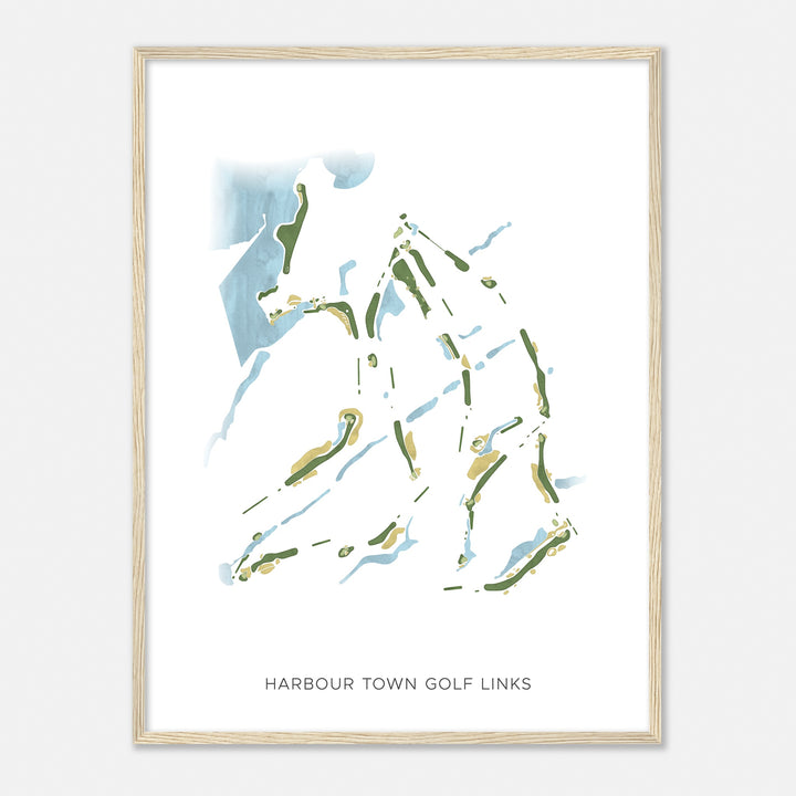 Print of Harbour Town Golf Links Modern Map