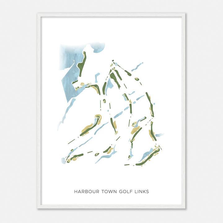Print of Harbour Town Golf Links Modern Map