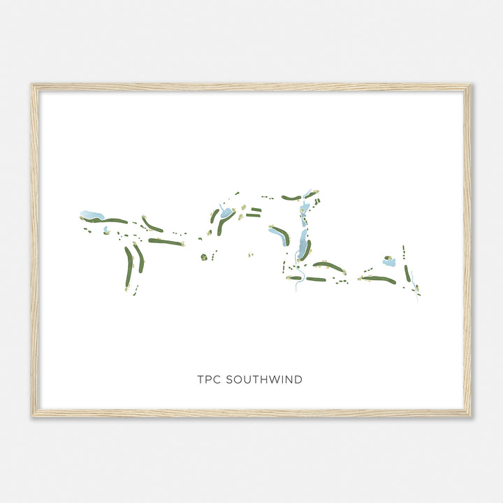 Print of Tpc Southwind Modern Map