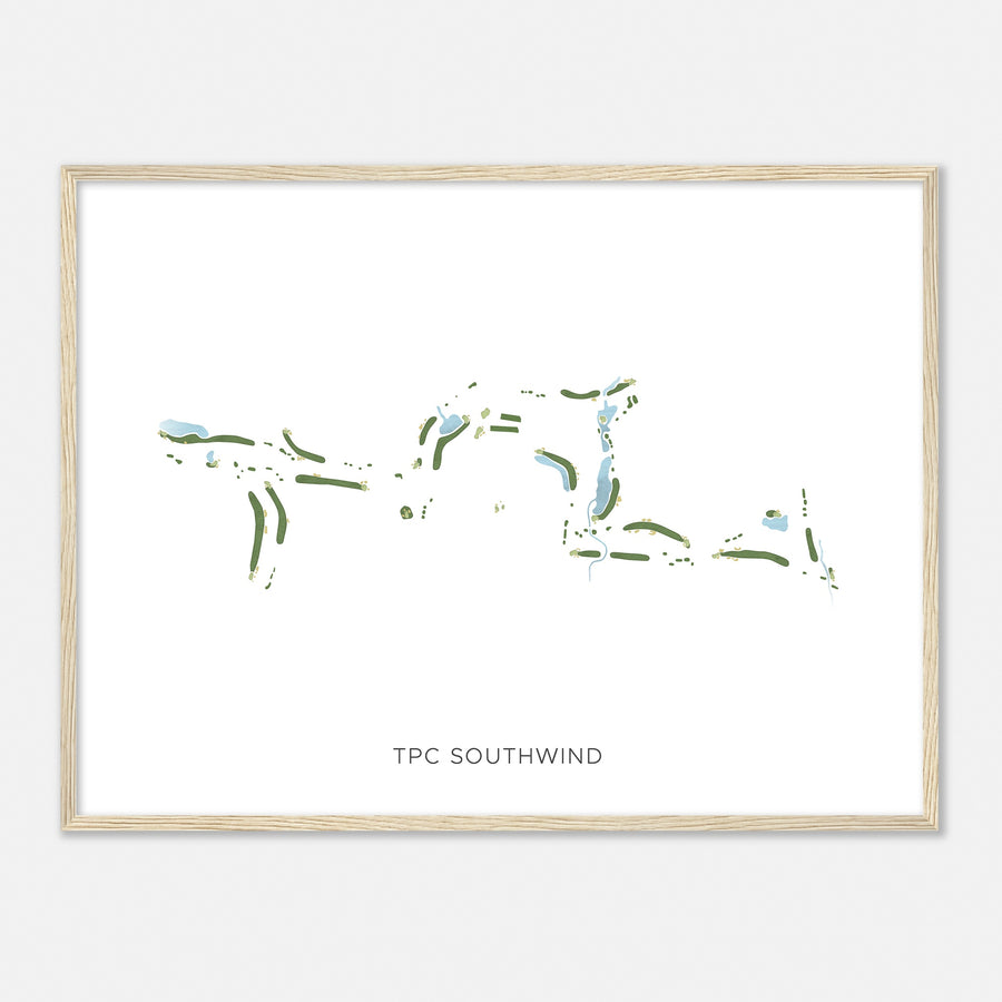 Print of Tpc Southwind Modern Map