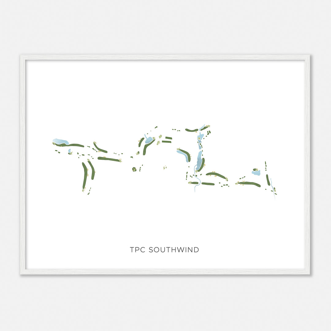 Print of Tpc Southwind Modern Map
