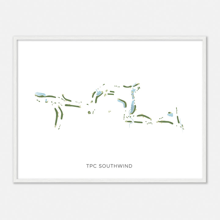 Print of Tpc Southwind Modern Map
