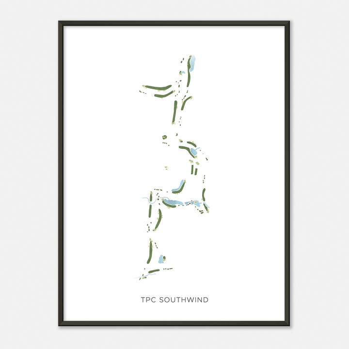 Print of Tpc Southwind Modern Map