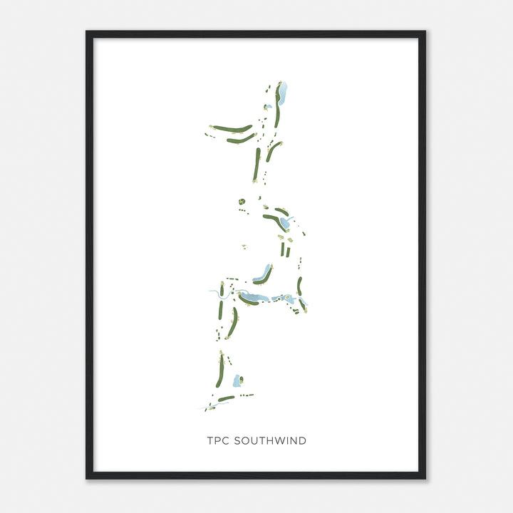 Print of Tpc Southwind Modern Map