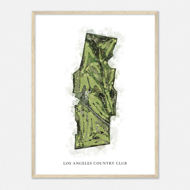 Print of Los Angeles Country Club Classic Map