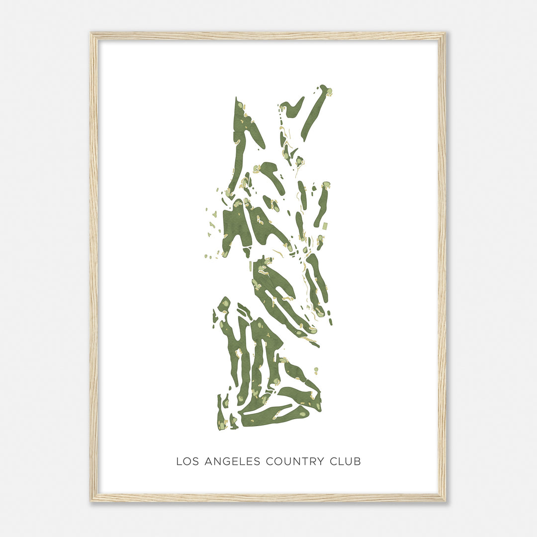 Print of Los Angeles Country Club Modern Map