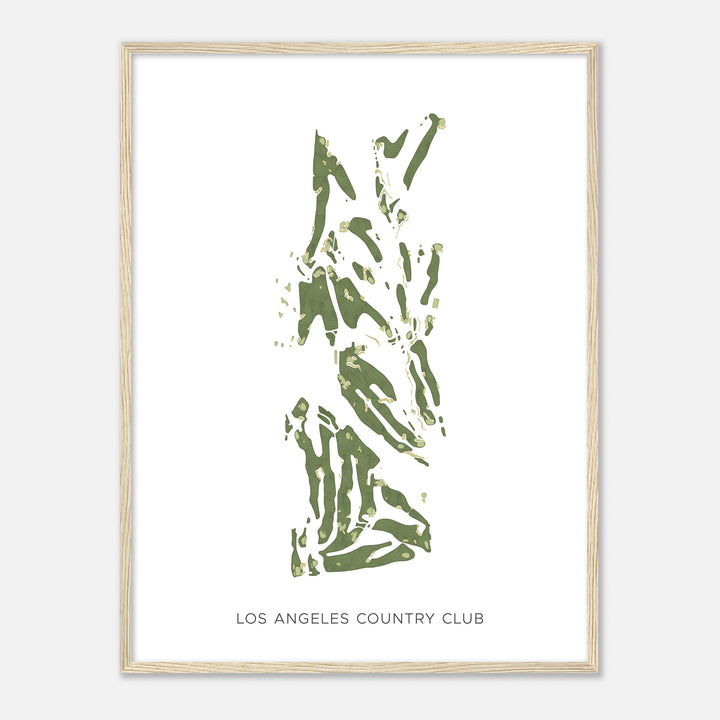 Print of Los Angeles Country Club Modern Map