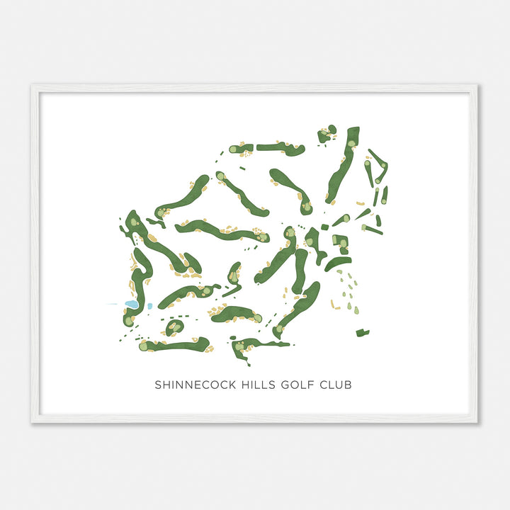 Print of Shinnecock Hills Golf Club Modern Map