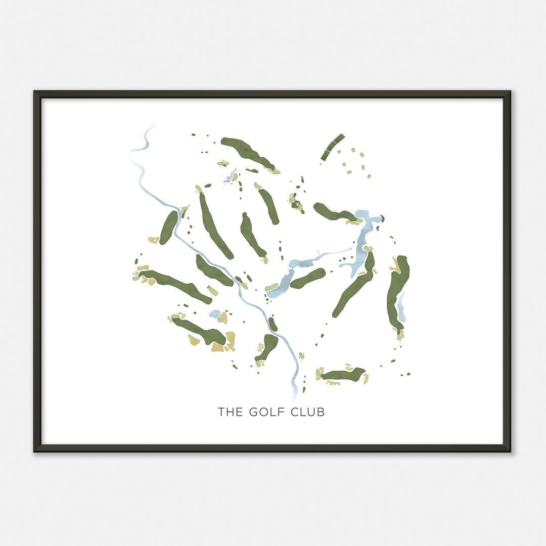 Print of The Golf Club Modern Map