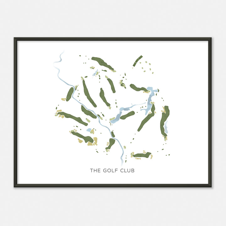 Print of The Golf Club Modern Map