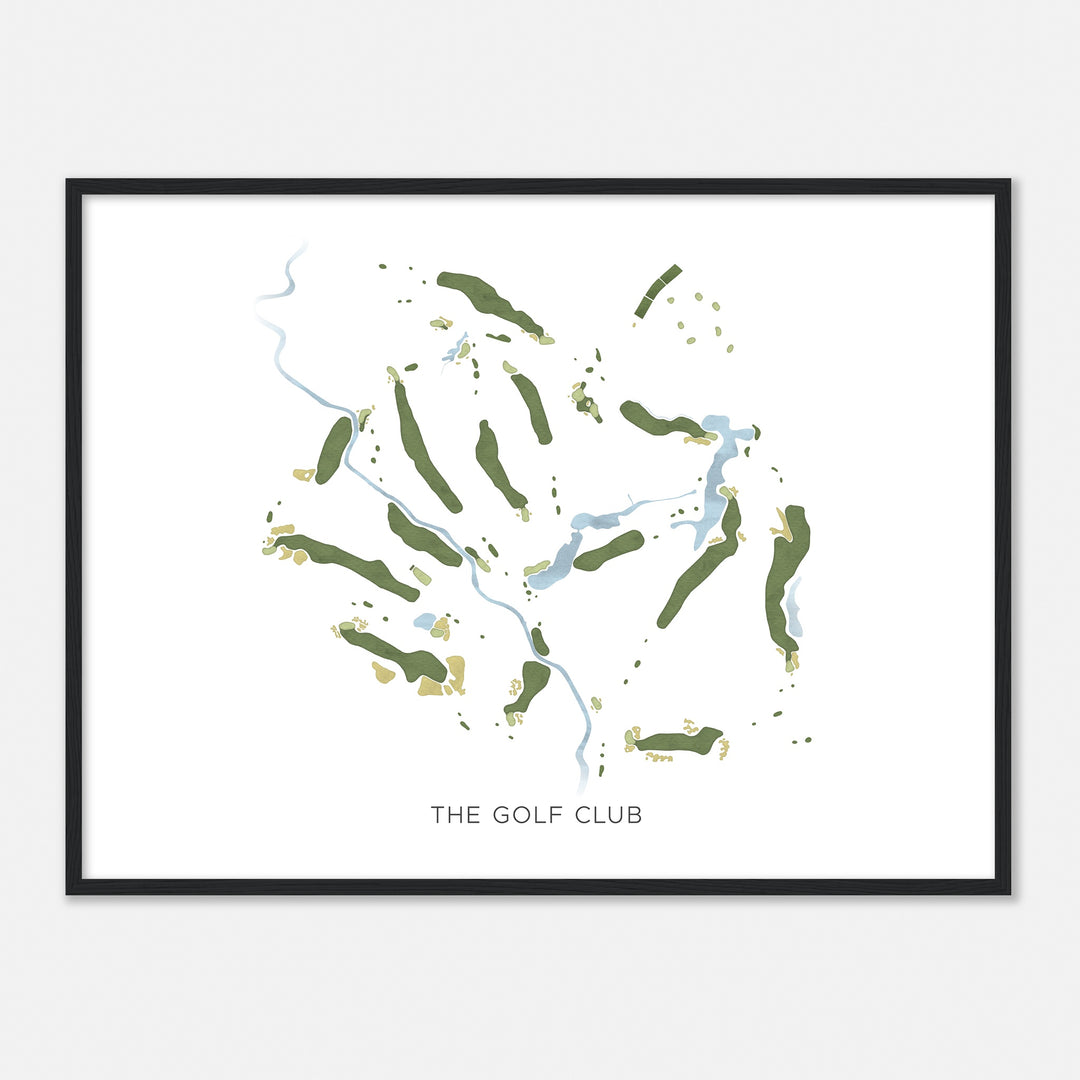Print of The Golf Club Modern Map