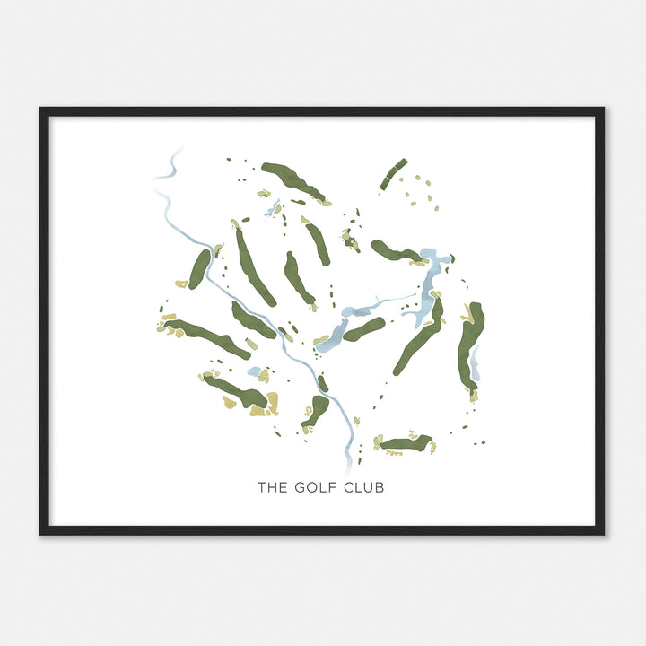 Print of The Golf Club Modern Map