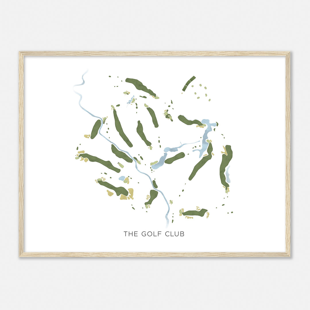 Print of The Golf Club Modern Map