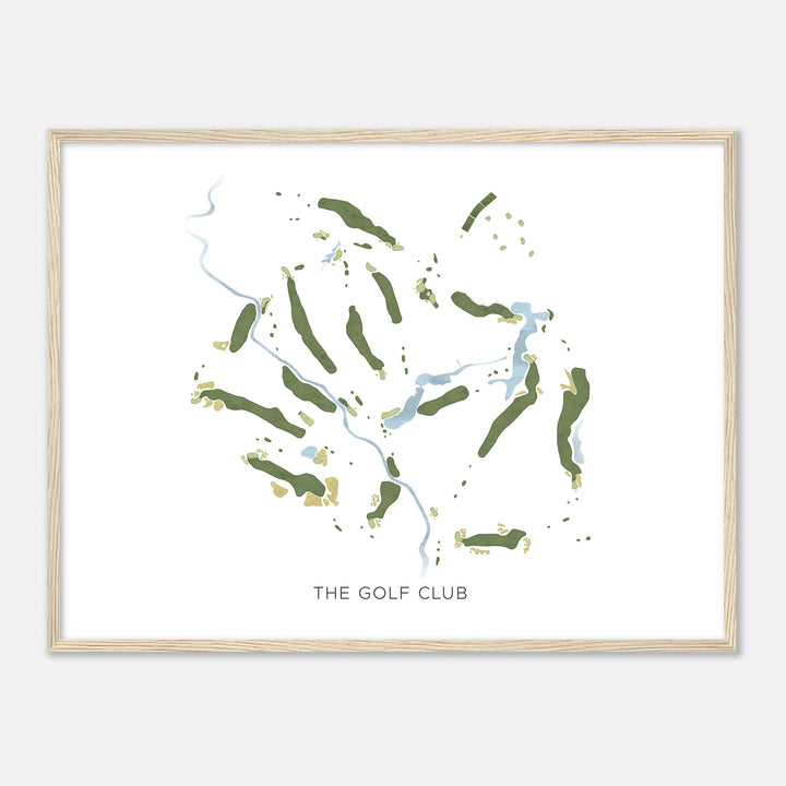 Print of The Golf Club Modern Map