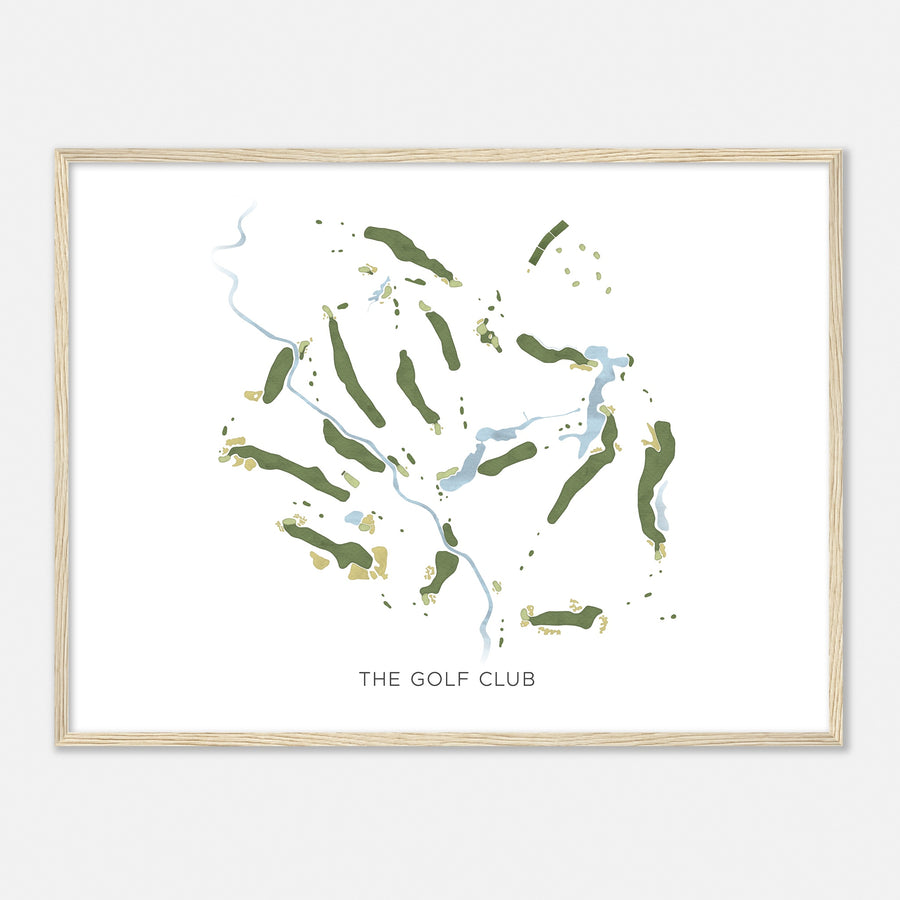 Print of The Golf Club Modern Map