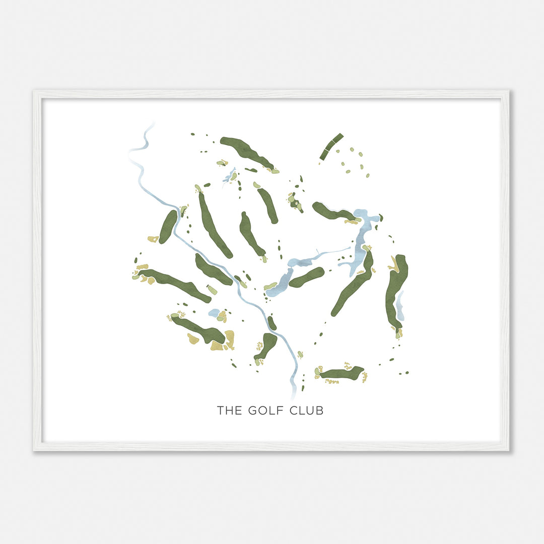 Print of The Golf Club Modern Map