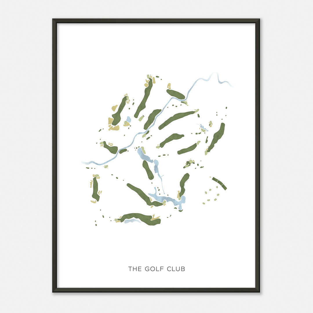 Print of The Golf Club Modern Map