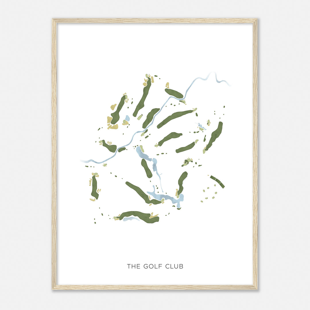 Print of The Golf Club Modern Map