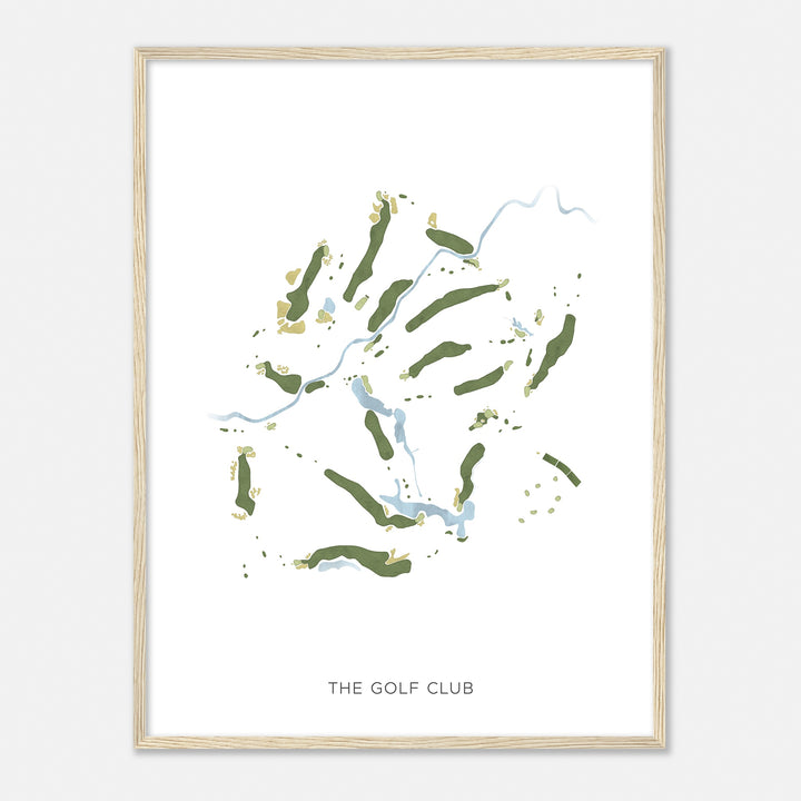 Print of The Golf Club Modern Map