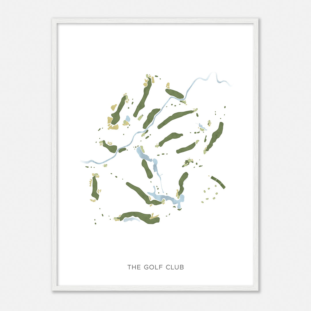 Print of The Golf Club Modern Map